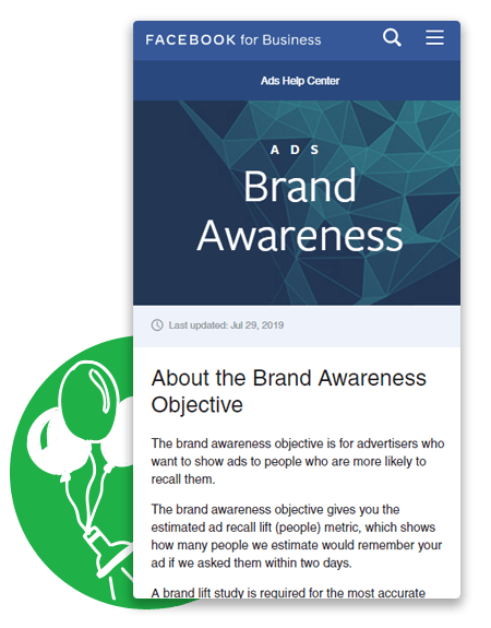 Facebook For Business Brand Awareness
